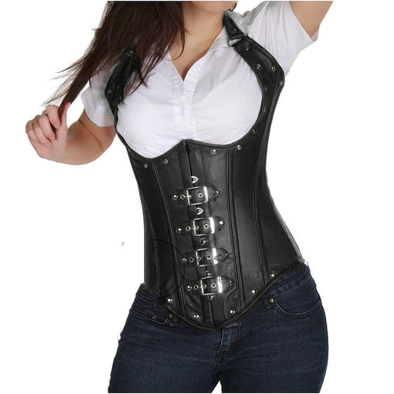 Shadow Sculpt Leather Corset