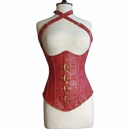 Scarlet Power Leather Corset